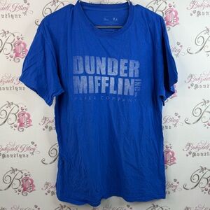 The office T-shirt dunder mifflin paper company shirt top Blue Graphic Tee